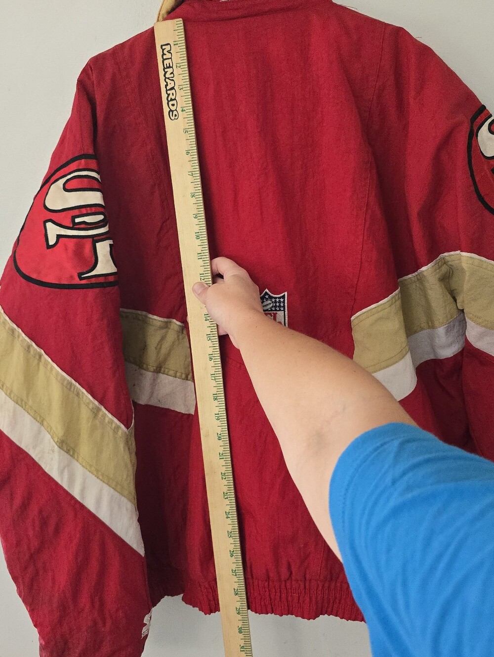 San Francisco 49ers Vintage 90s Starter Zip Up Jacket Hooded XL NFL Pro Line *re - Picture 16 of 16